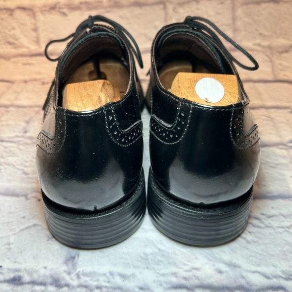 Johnston & Murphy Atchison Oxford Dress Shoes Mens 11M Black Wingtip Leather main image 7